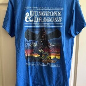Blue Dungeons & Dragons cotton t-shirt size Medium